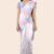 White Floral Silk Saree A135