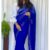 Blue Indian Wedding Saree A039