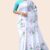 White Indian Saree A157