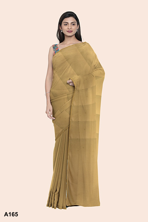 Yellow Indian Silk Saree A165 Yellow Indian Silk Saree A165