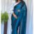 Blue Indian wedding Saree AP026