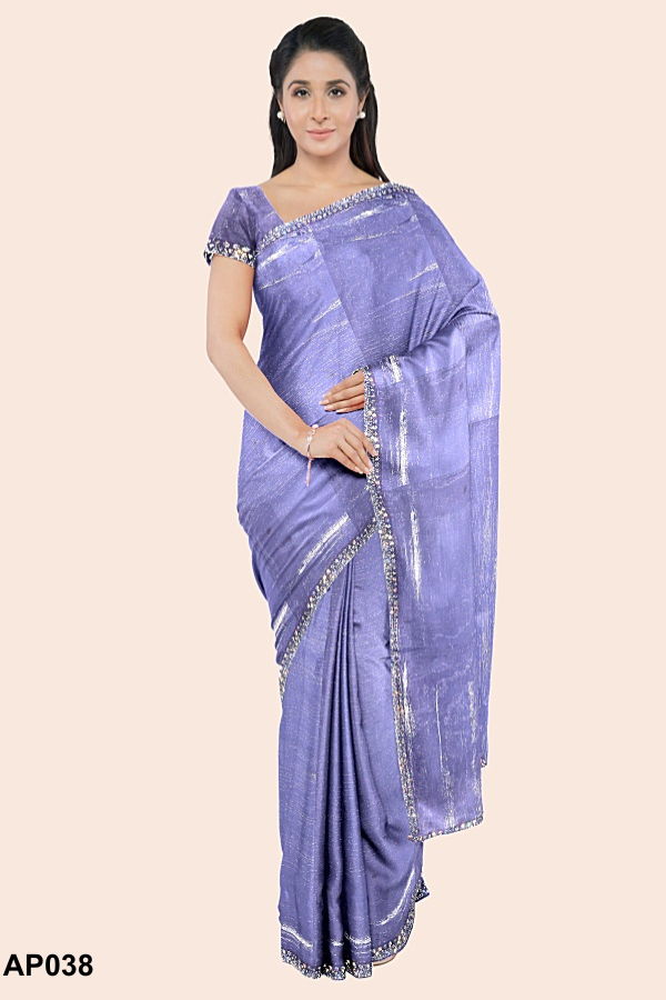 Purple Indian Saree AP018 Purple Indian Saree AP018