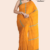 Bright Orange Handloom Cotton Saree DC2857