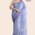 Light Blue Handloom Glossy Cotton Saree G3408