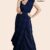 Dark Blue Handloom Glossy Cotton Saree G3512
