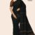 Black Brown Handloom Silk Saree JS4158