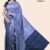 Blue Handloom Silk Saree JS4302