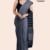 Black Grey Handloom Cotton saree DC2909