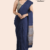Blue Handloom Glossy Cotton Saree G3452