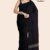 Black Handloom Glossy Cotton Saree G3509