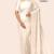 Plane Off white Handloom Silk Saree JS3107