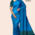 Green Blue Handloom Silk Saree JS3132