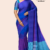 Purple Blue Handloom Silk Saree JS3133
