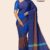 Blue Brown Handloom Silk Saree JS3157