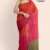 Orange Pink Handloom Cotton Saree DC2838