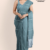 Greenish Ash Handloom Cotton Saree DC2960