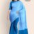 Light Blue Handloom Cotton Saree DC2964