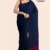 Navy Blue Handloom Cotton Saree DC2999