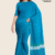 Blue Green Handloom Cotton Saree DC3037