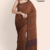 Brown Handloom Cotton Saree DC3063