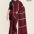 Maroon Handloom Cotton Saree DC2990