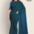 Blue Green Handloom Cotton Saree DC3095