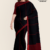 Black Handloom Cotton Saree DC3120