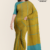 Olive Green Handloom Cotton Saree DC3121