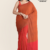 Reddish Orange Handloom Cotton saree DC3154