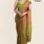 Greenish Red Handloom Cotton Saree DC3167