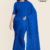 Bright Blue Handloom Cotton Saree DC5035