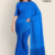 Bright Blue Handloom Cotton Saree DC3152