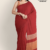 Red Handloom Cotton Saree DC3178
