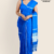 Bright Blue Handloom Cotton Saree DC3238
