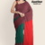 Green Red Handloom Cotton Saree DC5038