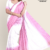 Pink White Handloom Silk Saree JS2834