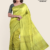 Yellow Green Handloom Silk Saree JS2901