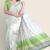 Silver Green Handloom Silk Saree JS3232