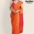 Orange Handloom Cotton Saree DC2938