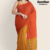 Green & Orange Handloom Cotton Saree DC3144