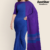 Blue Purple Handloom Cotton Saree DC3196