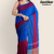 Blue Purple Handloom Cotton Saree DC3203