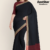 Black Handloom Cotton Saree DC3234