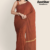 Rust Handloom Cotton Saree DC3301