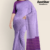 Light Purple Handloom Cotton Saree DC3324