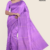 Lavender Handloom Silk Saree JS3370