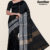 Black Handloom Silk Saree JS3372