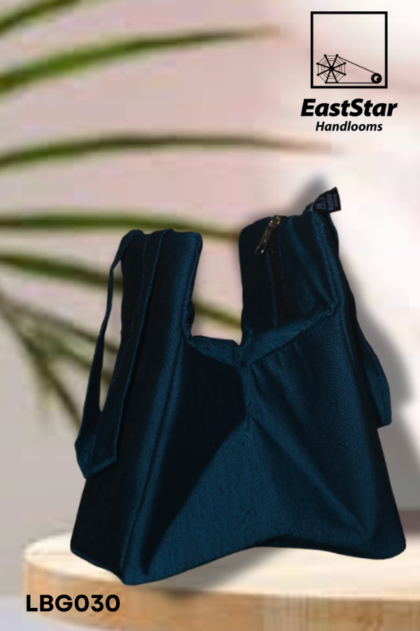 Deep Blue Handloom Lunch Bag LBG030 Deep Blue Handloom Lunch Bag LBG030