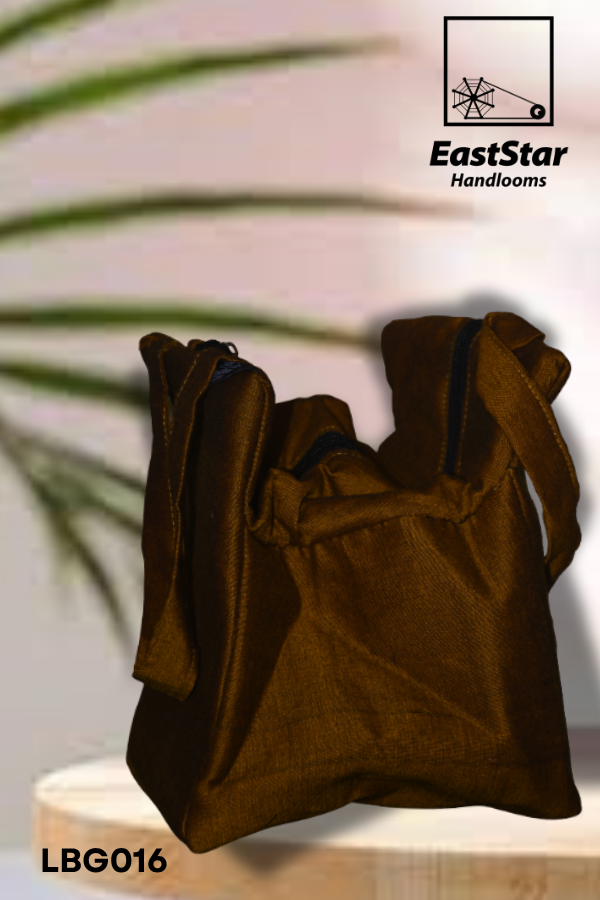 Rustic Brown Handloom Lunch Bag LGB016 Rustic Brown Handloom Lunch Bag LGB016