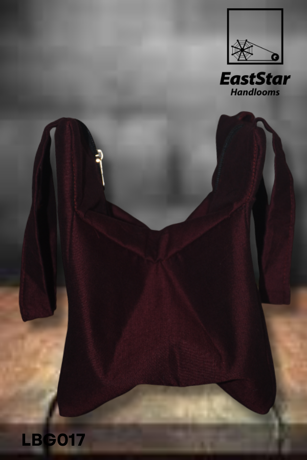 Maroon handloom Lunch Bag LBG017 Maroon handloom Lunch Bag LBG017